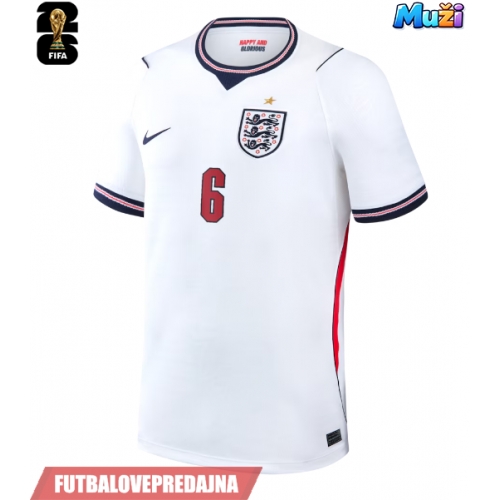 Lacne Muži Futbalové dres Anglicko Marc Guehi #6 MS 2026 Krátky Rukáv - Domáci